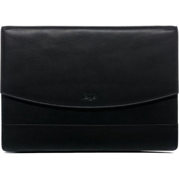 FERGÉ Businesstasche echt Leder Organizer groß Ledertasche schwarz-A4 TODD, Schreibmappe Echtleder für Damen & Herren, Kofferorganizer schwarz