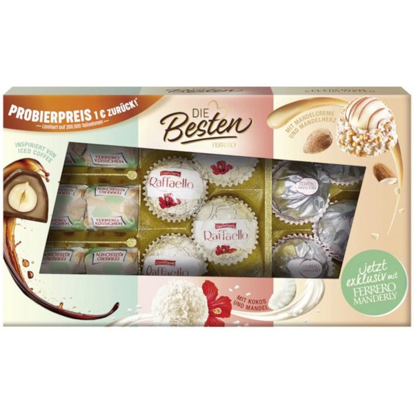 FERRERO Schokolade, Ferrero Die Besten Manderly und Iced Coffee 14er Packung 131g