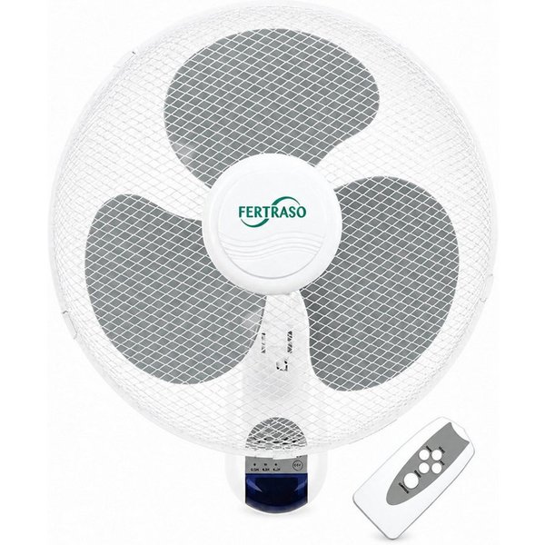 Fertraso Wandventilator 4696, 40 cm Durchmesser, 90° Oszillation, Fernbedienung und Timer bis 7,5 Stunden