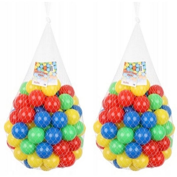 Festivalartikel Bällebad-Bälle Bunte Plastikbälle 200 Stk, 5,5 cm Durchmesser.