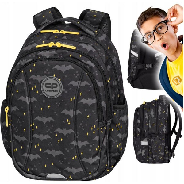 Festivalartikel Schulranzen CoolPack Dark Night Schulranzen für Jungen 1.-4. Klasse