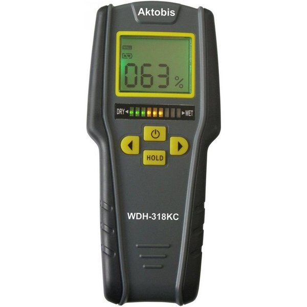 WDH Feuchtigkeitsmesser Materialfeuchte WDH-318KC, (1x Materialfeuchte Meßgerät), Auto-Kalibrierung