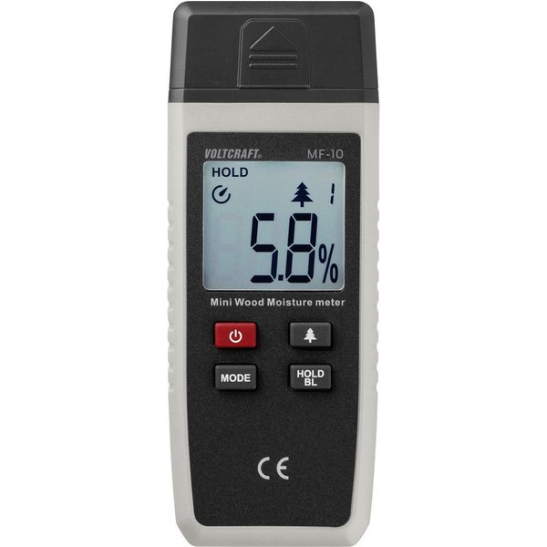 VOLTCRAFT Feuchtigkeitsmesser VOLTCRAFT MF-10 Materialfeuchtemessgerät Messbereich Holzfeuchtigkei