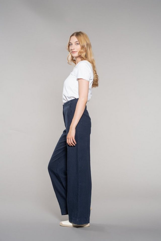 Feuervogl Leinenhose fv-Fr:051, Wide Leg, High Waist, Pure Linen – Bild 2 von 5