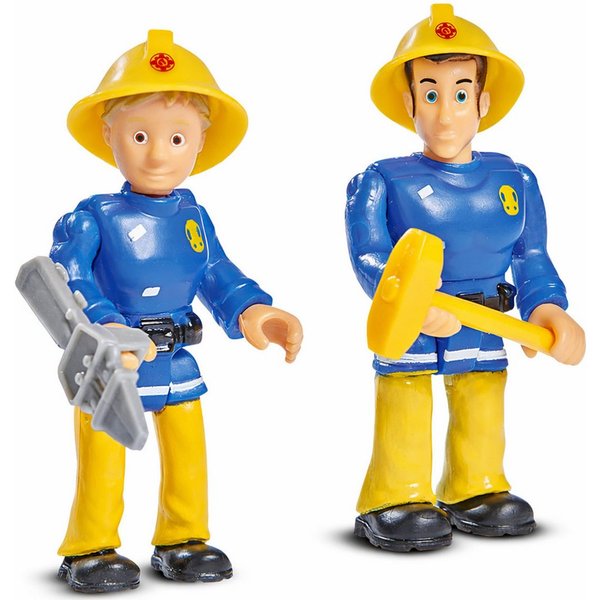 Feuerwehrmann Sam Spielfigur Spielfiguren 2er Set Figuren mit Zubehör Simba Toys Norman, Penny, (Set, 2 Figuren, Werkzeuge und Zubehör), 2 Figuren mit Zubehör