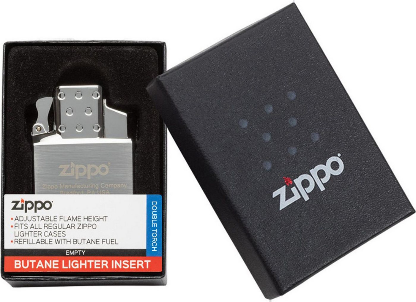 Zippo Feuerzeug Wechseleinsatz Gas Jet Einzel oder Doppel Flamme für Zippo – Bild 2 von 3