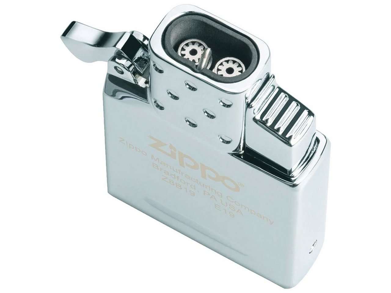 Zippo Feuerzeug Zippo Feuerzeug Lighter Double Einsatz Original Doppel Jet + 250ml Gas – Bild 4 von 5