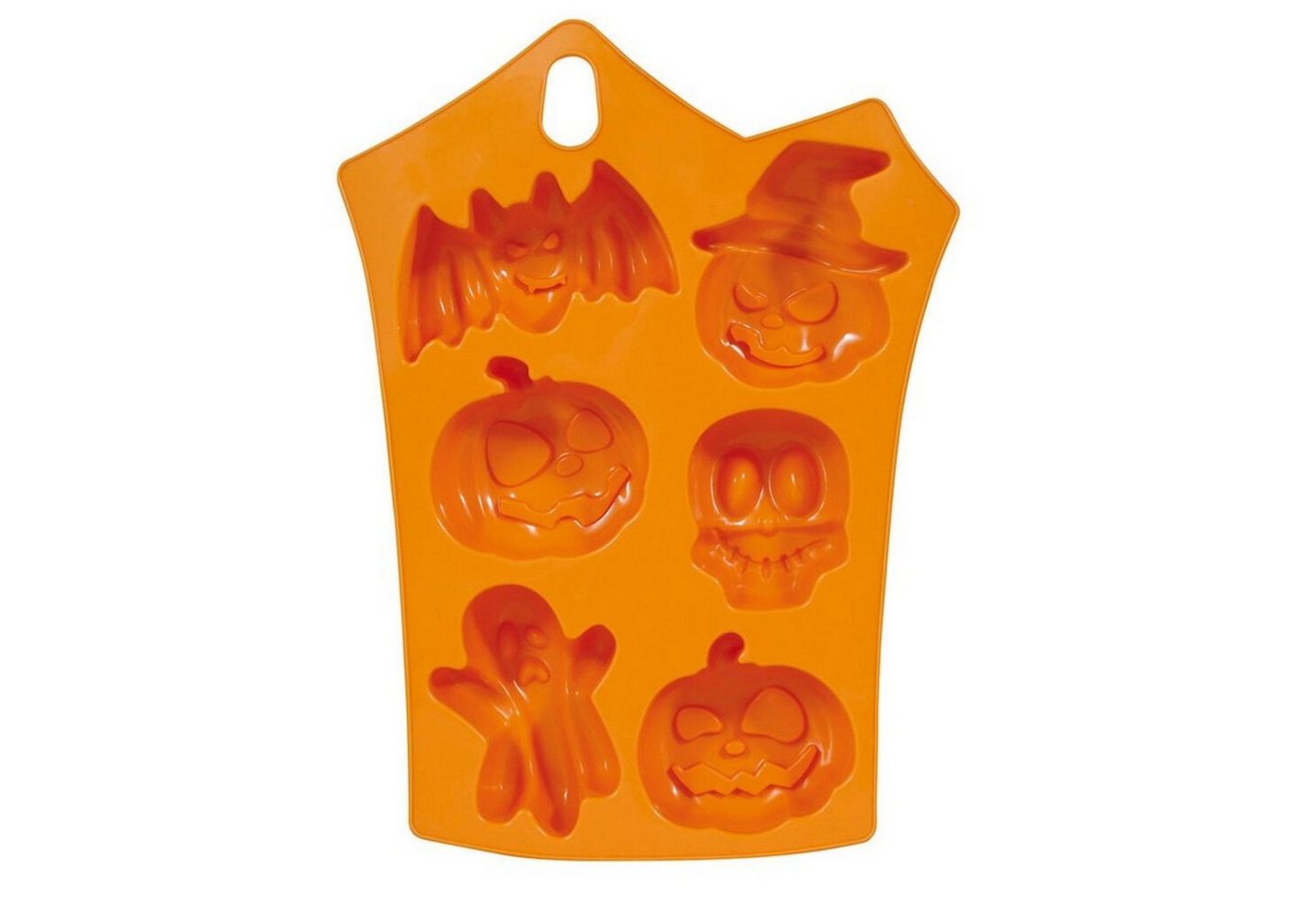 Fiestas Guirca Dekoobjekt Halloween Silikon Backform Kekse 23x15cm, Orange – Bild 2 von 2