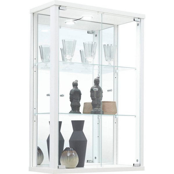 fif möbel Vitrine OPTIMA Hängevitrine/Glasvitrine 2x Glastür,perfekt für Sammler,Sammlervitrine