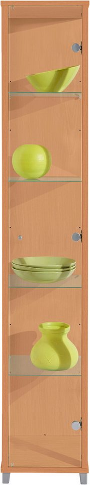 fif möbel Vitrine OPTIMA Höhe ca. 172 cm Standvitrine/Glasvitrine 1x Glastür,perfekt für Sammler,Sammlervitrine – Bild 3 von 5