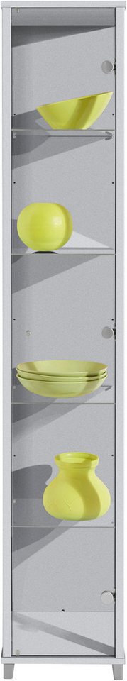 fif möbel Vitrine OPTIMA Höhe ca. 172 cm Standvitrine/Glasvitrine 1x Glastür,perfekt für Sammler,Sammlervitrine – Bild 4 von 5