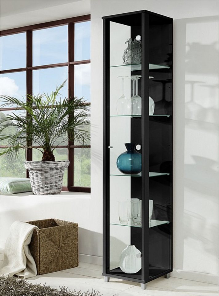 fif möbel Vitrine OPTIMA Höhe ca. 172 cm Standvitrine/Glasvitrine 1x Glastür,perfekt für Sammler,Sammlervitrine – Bild 2 von 5