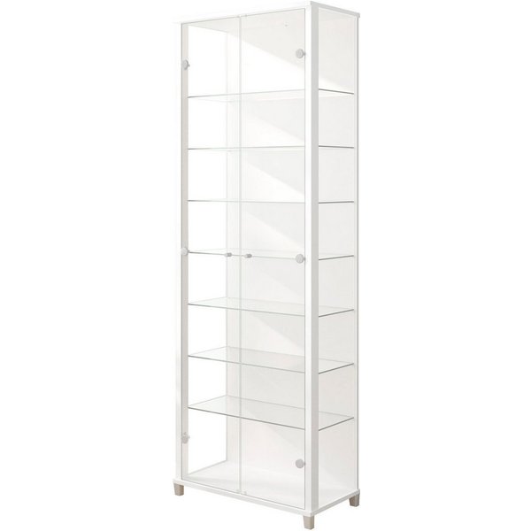 fif möbel Vitrine Optima Standvitrine, 2 Glastüren, 7 Böden, vielseitig, perfekt für Sammler