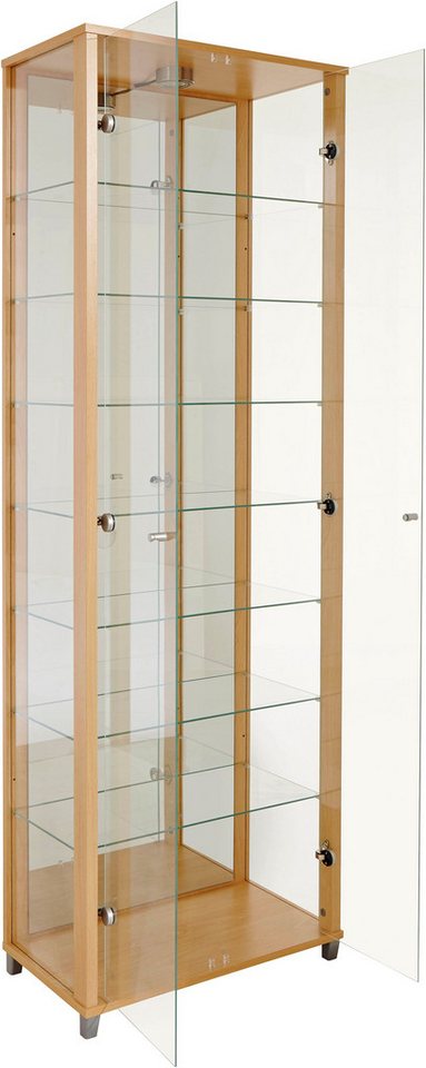 fif möbel Vitrine OPTIMA Standvitrine/Glasvitrine 2x Glastür,perfekt für Sammler,Sammlervitrine – Bild 5 von 5