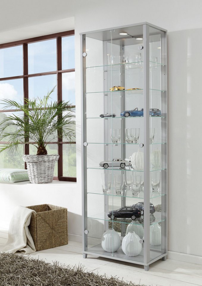 fif möbel Vitrine OPTIMA Standvitrine/Glasvitrine 2x Glastür,perfekt für Sammler,Sammlervitrine – Bild 2 von 5