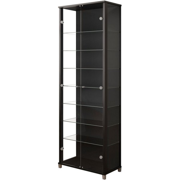 fif möbel Vitrine Optima Standvitrine, 2 Glastüren, 7 Böden, vielseitig, perfekt für Sammler