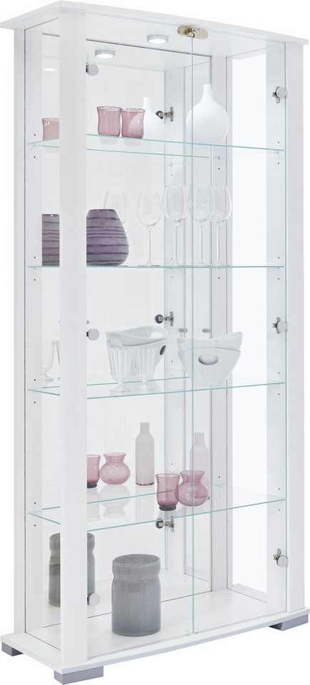 fif möbel Vitrine STELLA Standvitrine/Glasvitrine 2x Glastür,perfekt für Sammler,Sammlervitrine – Bild 2 von 5