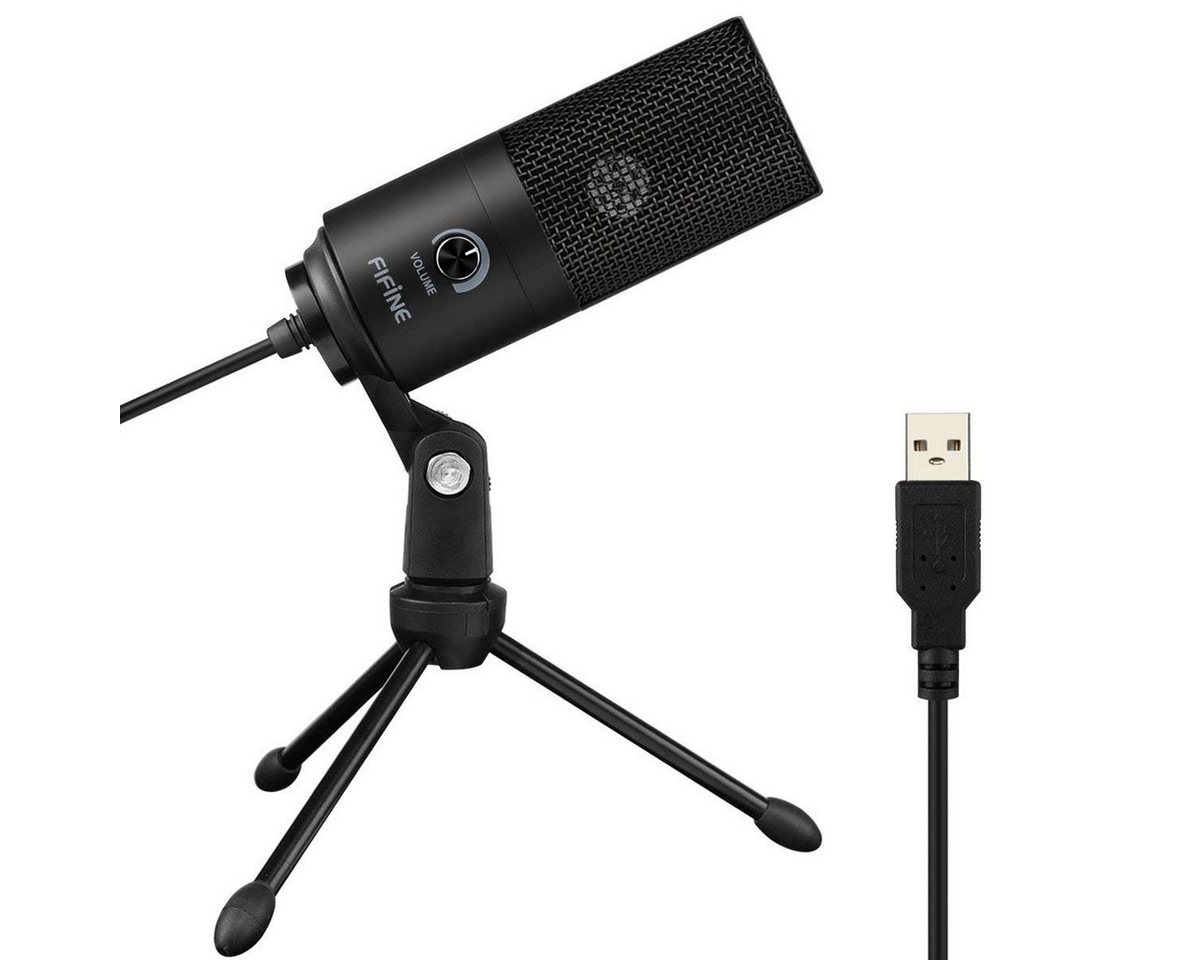 FIFINE Mikrofon USB Kondensator Mikrofon Streaming mit Ständer PC Mac – Bild 2 von 5