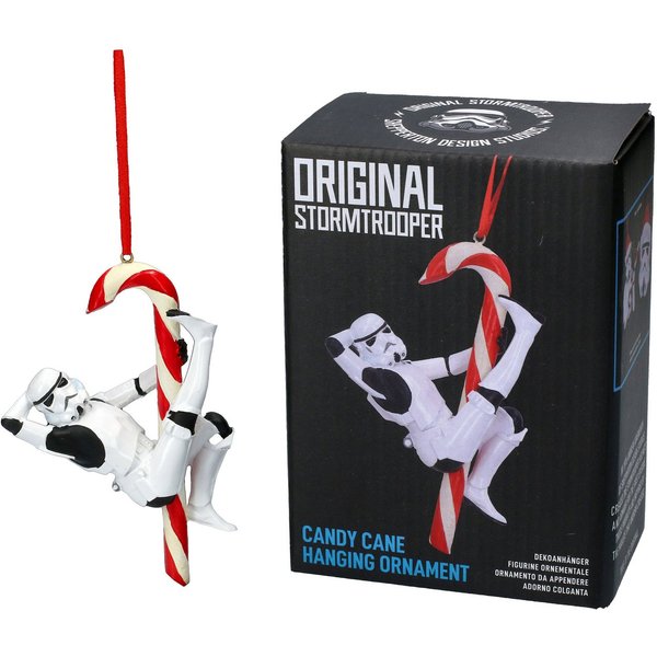 Figuren Shop GmbH Christbaumschmuck Christbaumschmuck - Stormtrooper Zuckerstange - Weihnachten Figur (1-tlg)