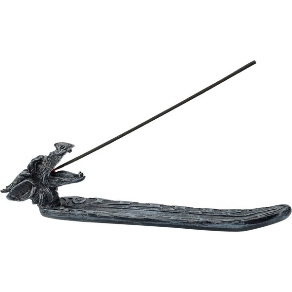 Figuren Shop GmbH Räucherstäbchen-Halter Räucherstäbchenhalter - Drachenkopf - Fantasy Dekoration Drache Deko