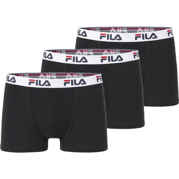 Fila Boxer JUNIOR BOY BOXER SHORTS (3er Pack) elastisch und atmungsaktiv, mit Logobund, aus Baumwollmischung