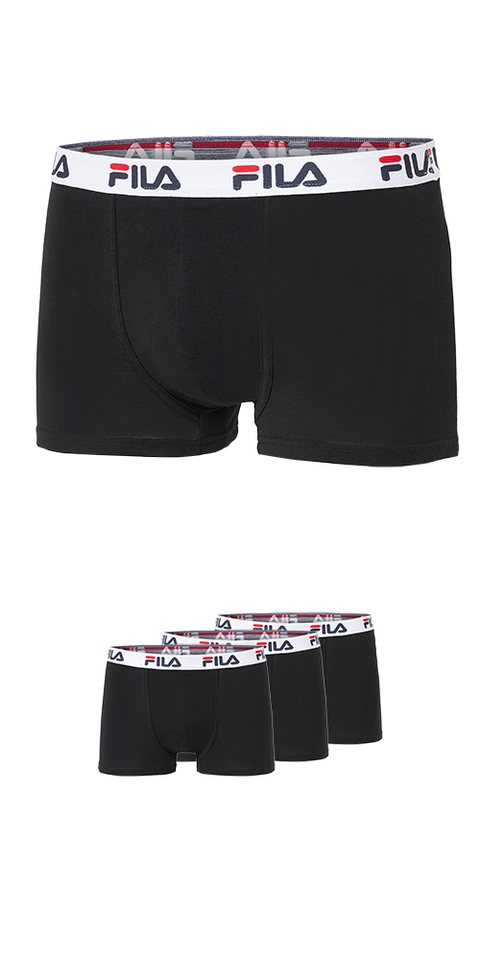 Fila Boxer JUNIOR BOY BOXER SHORTS (3er Pack) elastisch und atmungsaktiv, mit Logobund, aus Baumwollmischung – Bild 2 von 5