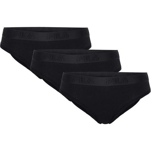 Fila Brasilslip (3er Pack) Baumwollmix, elastisch, Logobund