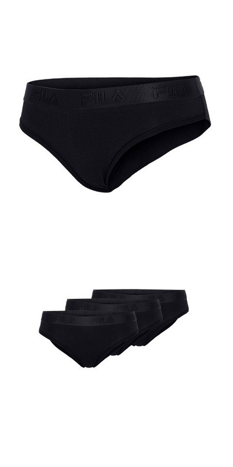 Fila Brasilslip (3er Pack) Baumwollmix, elastisch, Logobund – Bild 2 von 5