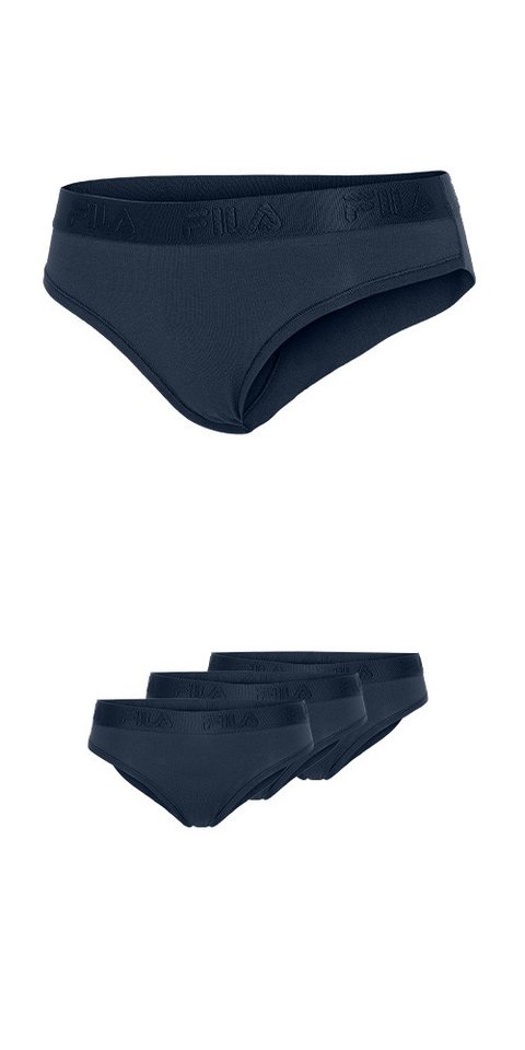 Fila Brasilslip (3er Pack) Baumwollmix, elastisch, Logobund – Bild 2 von 5
