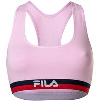 FILA Damen Bustier - Bra, Sport-BH, Racerback, Cotton Stretch, einfarbig, XS-XL, Größe XS in Lila