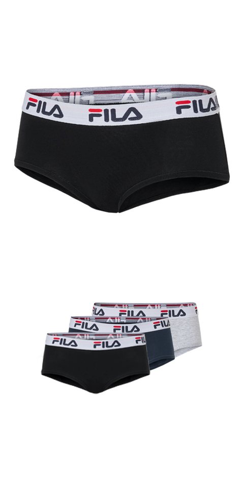 Fila Retro Pants WOMAN CULOTTE (3er Pack) elastischer Logobund – Bild 2 von 5