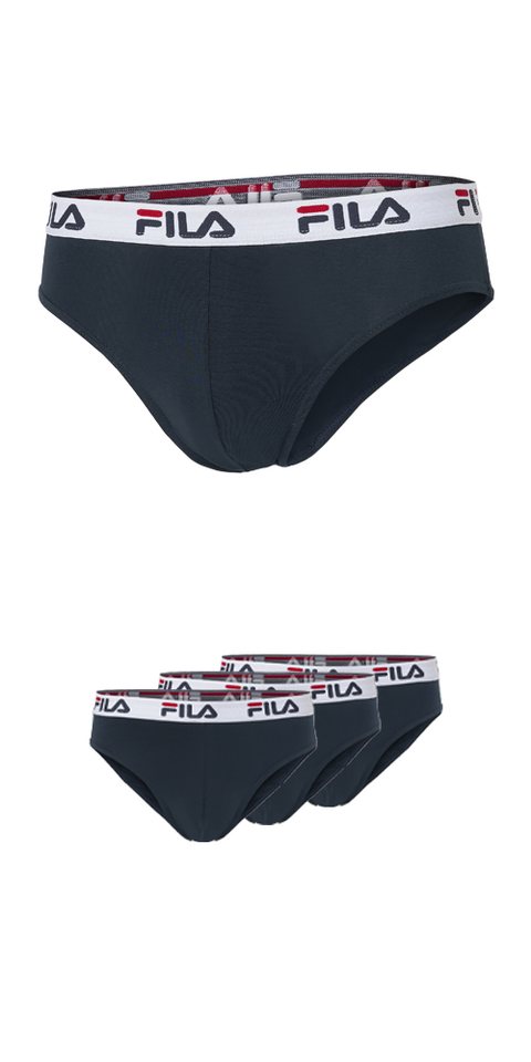 Fila Slip MAN BRIEF (3er Pack) mit elastischem Logobund – Bild 2 von 5