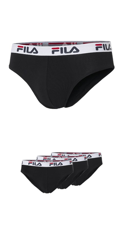 Fila Slip MAN BRIEF (3er Pack) mit elastischem Logobund – Bild 2 von 5