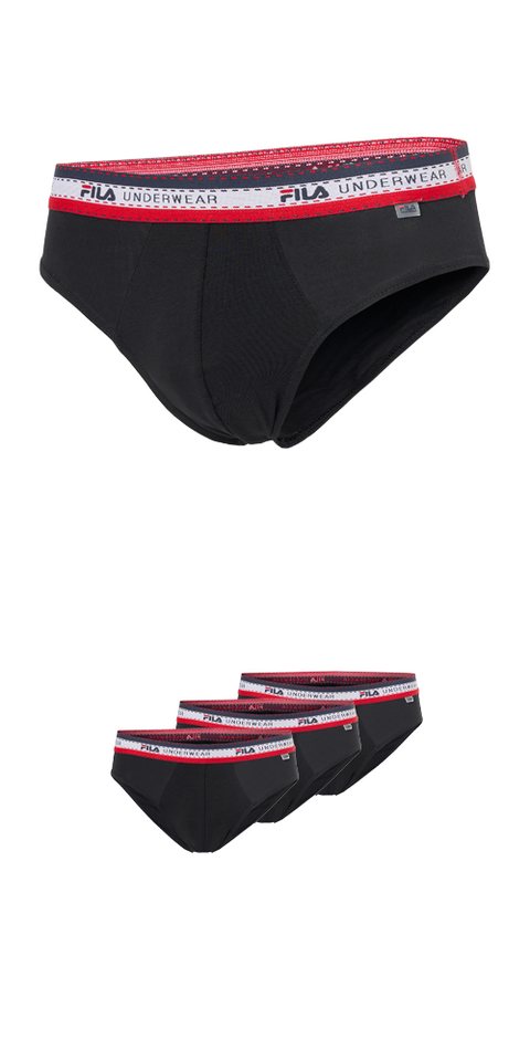 Fila Slip MAN BRIEF (3er Pack) mit feuchtigkeitsableitenden Eigenschaften – Bild 2 von 5