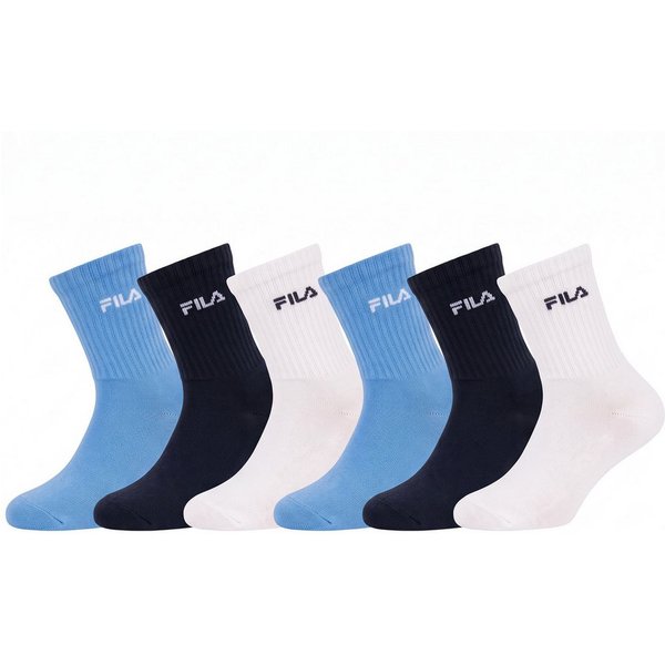 Fila Socken (6-Paar) breites Rippenbündchen, Cotton-Mix, Unisex