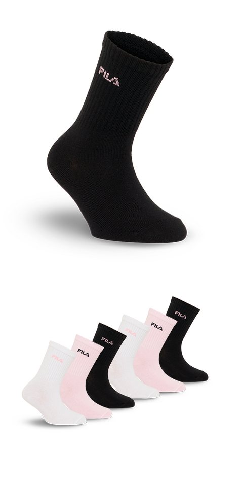 Fila Socken (6-Paar) breites Rippenbündchen, Cotton-Mix, Unisex – Bild 2 von 5