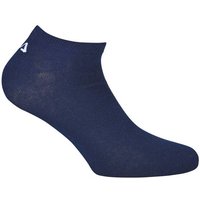 FILA Unisex Sneaker Socken, 6er Pack - Invisible, kurze Socken, Logo (2x 3 Paar), Größe 39-42 in Blau