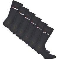 FILA Unisex Socken, 6er Pack - Strümpfe, Street, Lifesyle, Sport (2x 3 Paar), Größe 43-46 in Blau