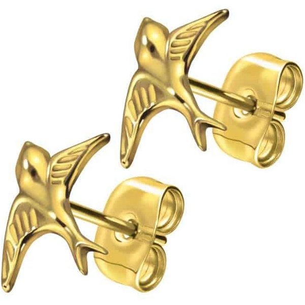 FILANGO Paar Ohrstecker Titan Ohrstecker SCHWALBE (Ohrstecker, 1-tlg)