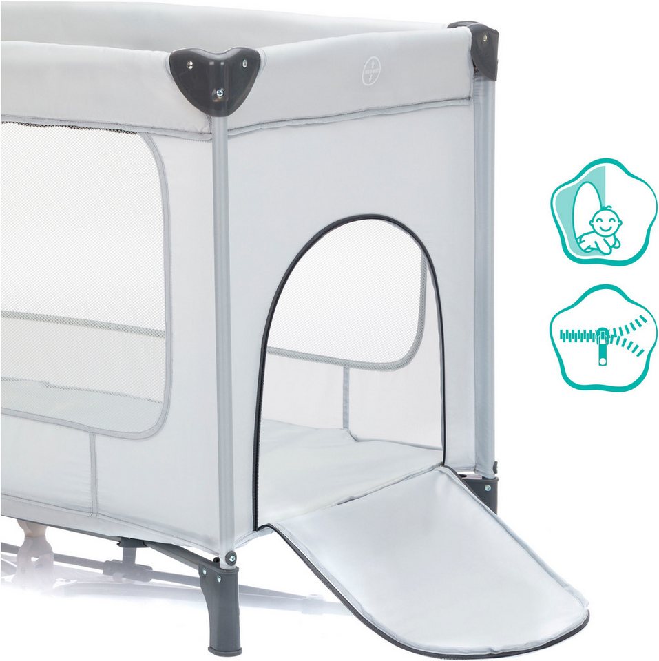 Fillikid Baby-Reisebett Capri, mit 2 Rollen, Inkl. Transporttasche – Bild 4 von 5