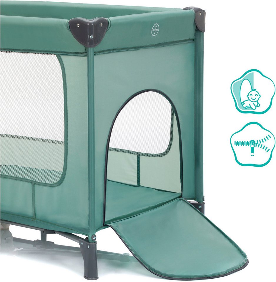 Fillikid Baby-Reisebett Capri, mit 2 Rollen, Inkl. Transporttasche – Bild 4 von 5