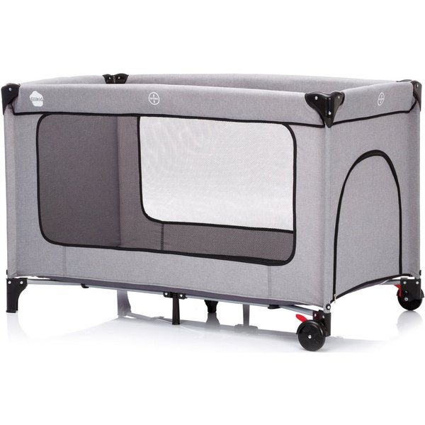 Fillikid Baby-Reisebett Standard grau melange, Inklusive Transporttasche