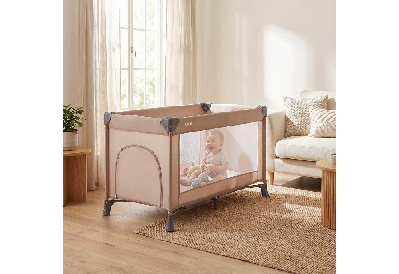 Fillikid Baby-Reisebett Valencia, inkl. Transporttasche – Bild 2 von 5