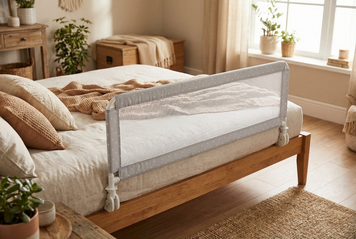 Fillikid Bettschutzgitter Hugo 135/50 cm, mit Klappfunktion – Bild 4 von 5