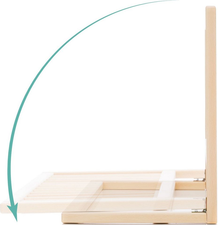 Fillikid Bettschutzgitter Lilly, natur, 140/45 cm, aus Holz, Made in Europe – Bild 2 von 5