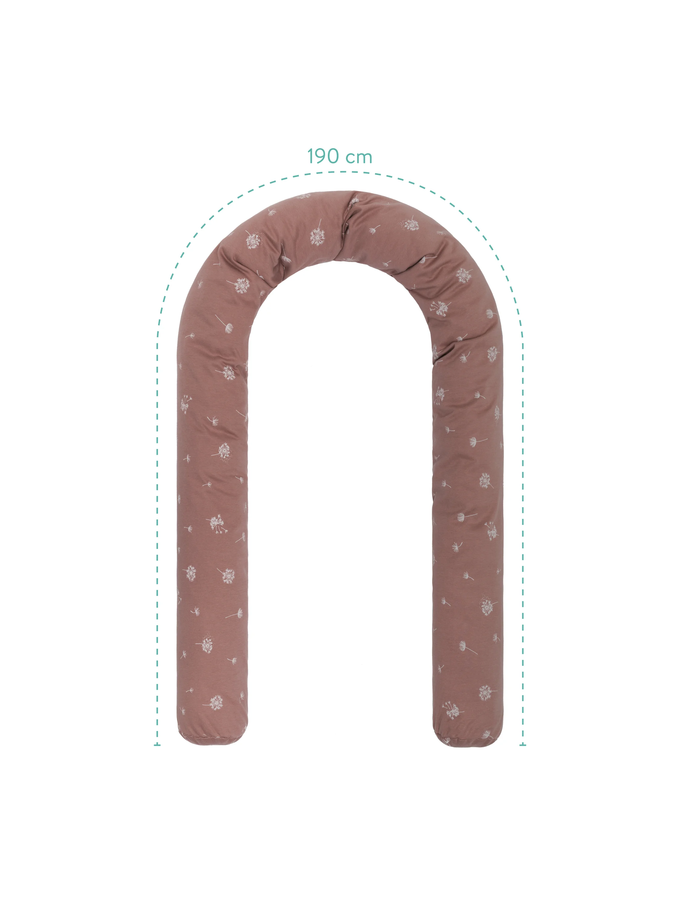 FILLIKID Bettwurm Jersey, 190 cm (Pusteblume rosa) – Bild 3 von 4