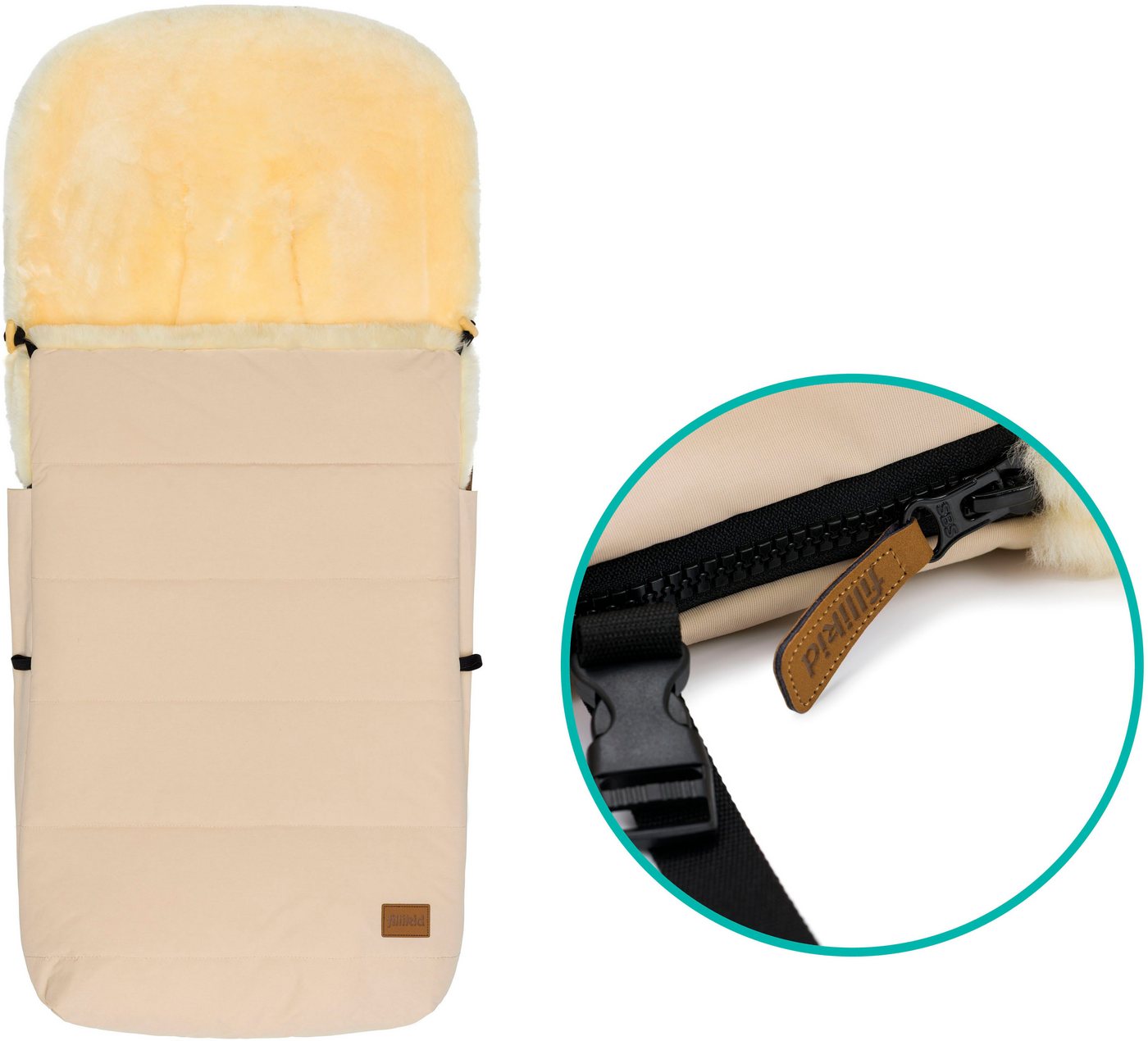 Fillikid Fußsack Bernina Lammfell, Winterfußsack – Bild 4 von 5