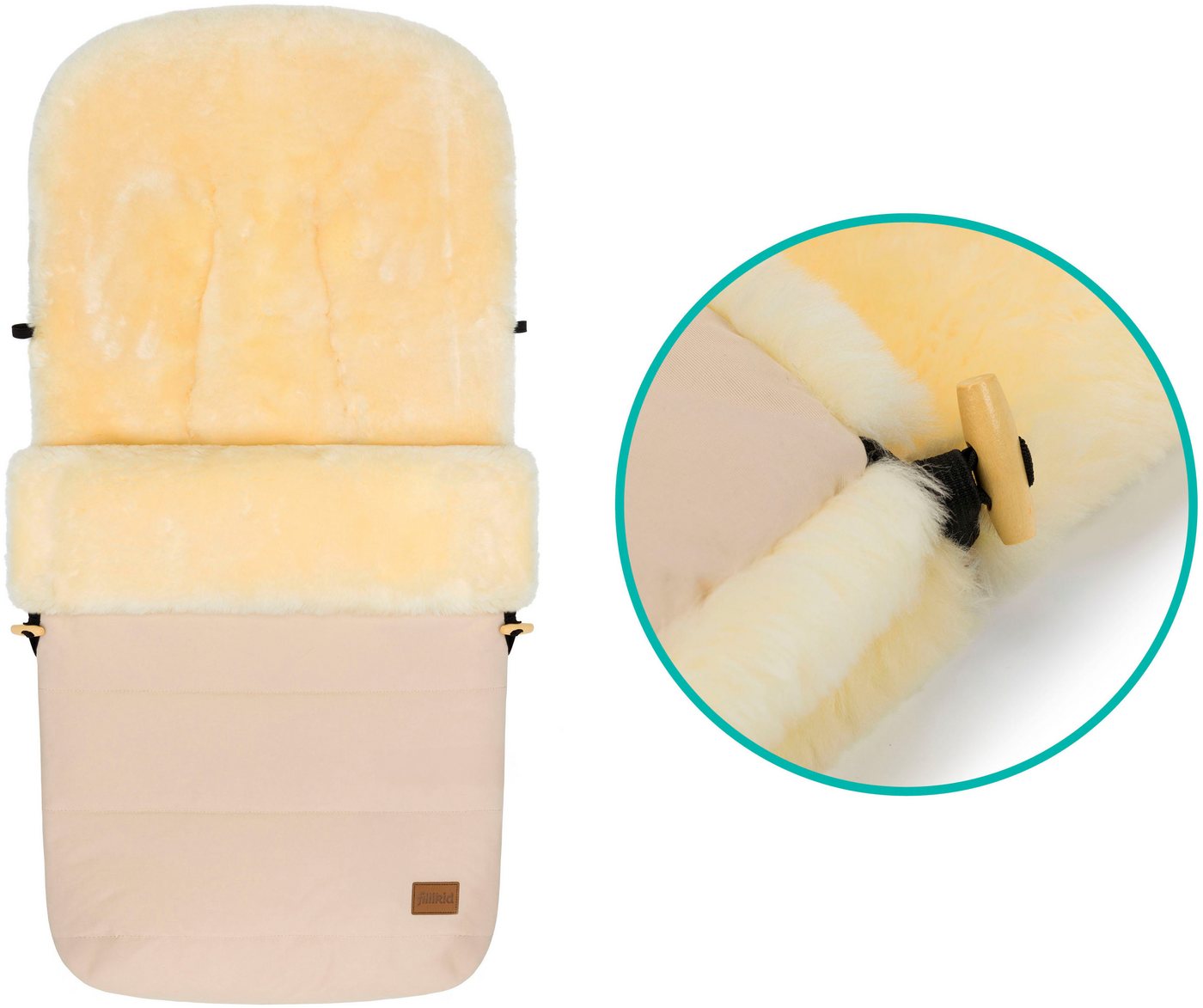 Fillikid Fußsack Bernina Lammfell, Winterfußsack – Bild 5 von 5