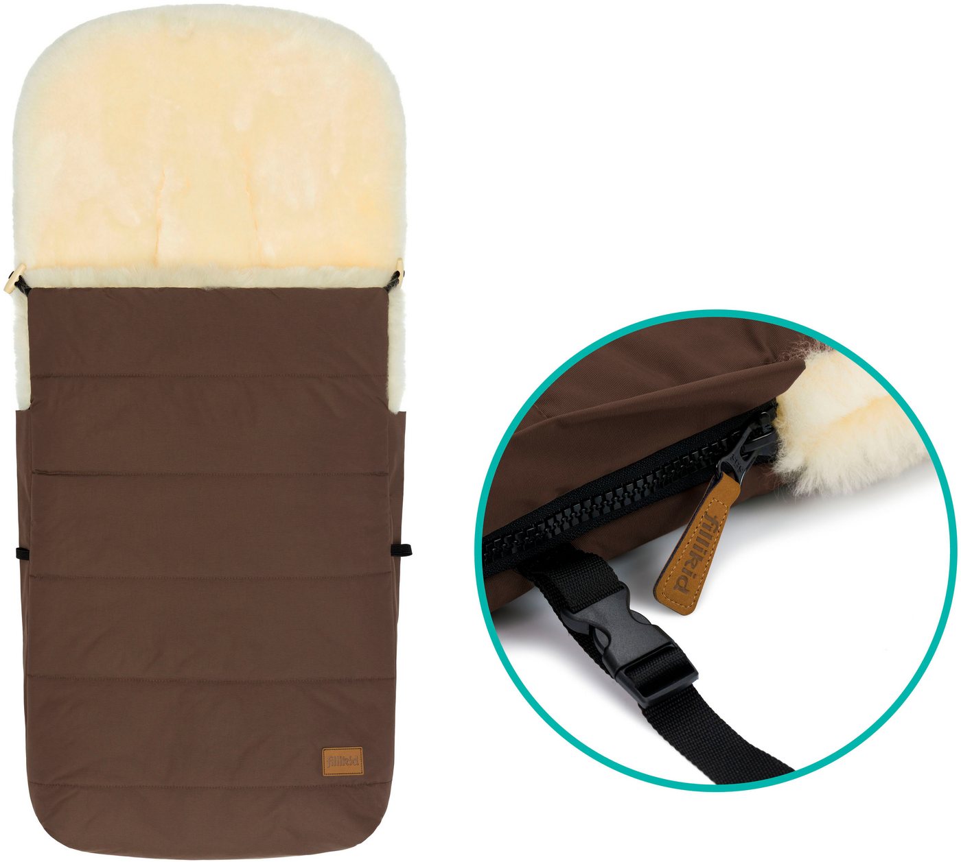 Fillikid Fußsack Bernina Lammfell, Winterfußsack – Bild 4 von 5