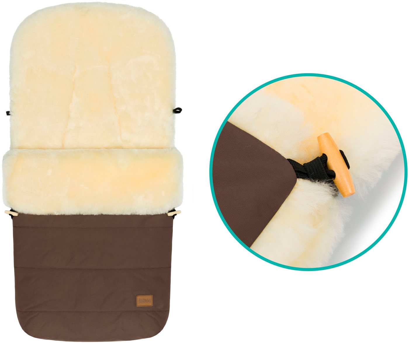 Fillikid Fußsack Bernina Lammfell, Winterfußsack – Bild 5 von 5